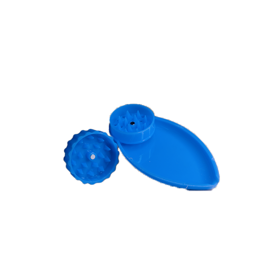 🎁 Grinder en plastique bleu avec réceptacle (100% off)