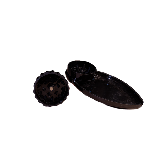 🎁 Grinder en plastique noir avec réceptacle (100% off)